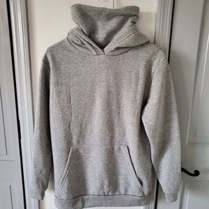 Grey cowl neck hoodie